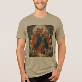 九尾の狐 | 日本の神話アート トライブレンドTシャツ