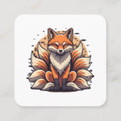 九尾キツネスピルト スクエア名刺 (裏面)