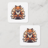 九尾キツネスピルト スクエア名刺 (正面/裏面)