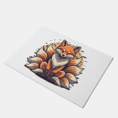 九尾キツネスピルト ドアマット (アングル)