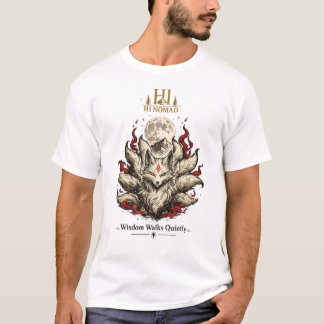 九尾狐 キツネ - 日本の神話美学 Tシャツ