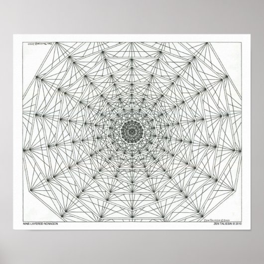 九層ノンアゴン着色ポスター ポスター (正面)