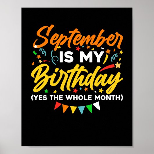 九月は私の誕生日の全部の月の9月 ポスター (正面)