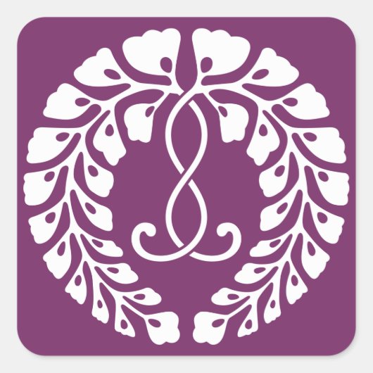 九条藤 スクエアシール (正面)