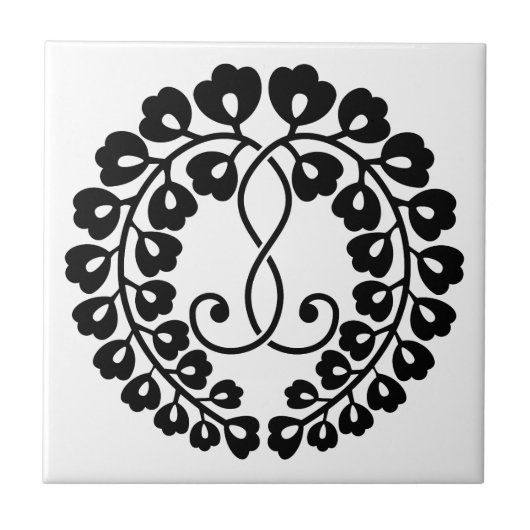 九条藤 タイル (正面)