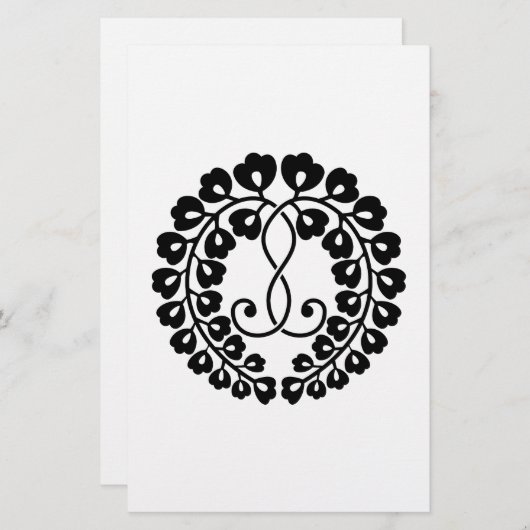 九条藤 便箋 (正面/裏面)