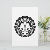 九条藤 便箋 (スタンド正面)