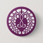 九条藤 缶バッジ (正面)