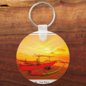 九田の夕日 キーホルダー (正面)