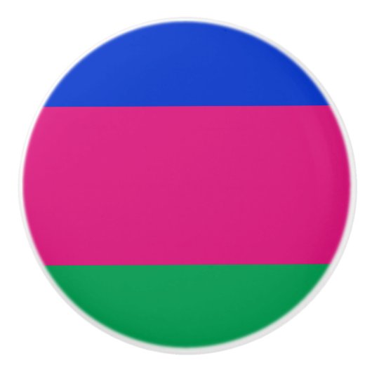 九番人民共和国国旗 セラミックノブ (正面)