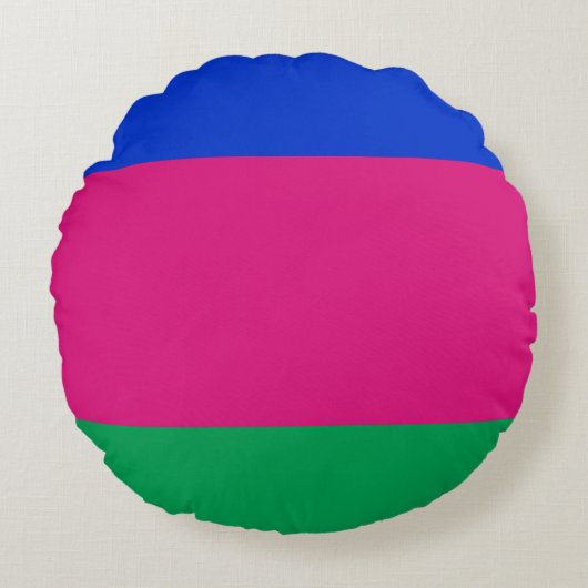 九番人民共和国国旗 ラウンドクッション (正面)