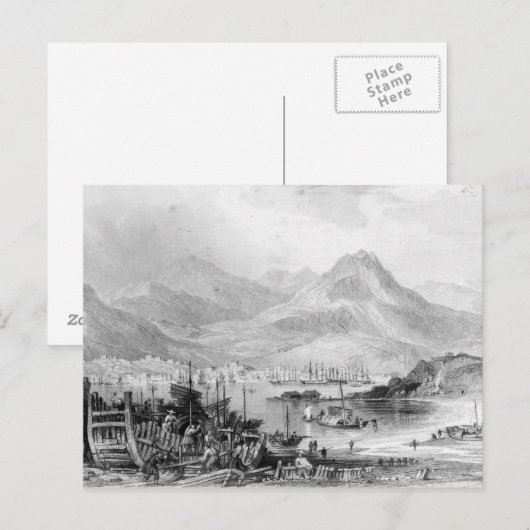 九龍からの香港 ポストカード (正面/裏面)