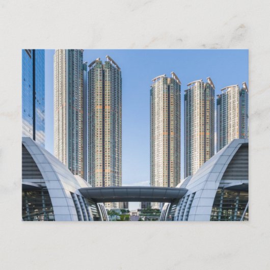 九龍の場所連合正方形、香港 ポストカード (正面)