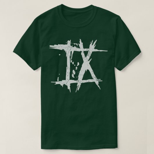 九 Tシャツ (デザイン正面)