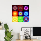 九Powermandalas ポスター (ホームオフィス)