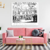 乞食のオペラブルズクエド, 1728 キャンバスプリント (インサイチュ (リビング))