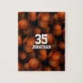 乞食を男の子にパターン付けパーソナライズされたする ジグソーパズル (縦)