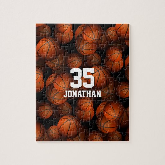 乞食を男の子にパターン付けパーソナライズされたする ジグソーパズル (縦)