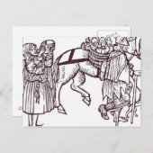 乞食一家 ポストカード (正面/裏面)