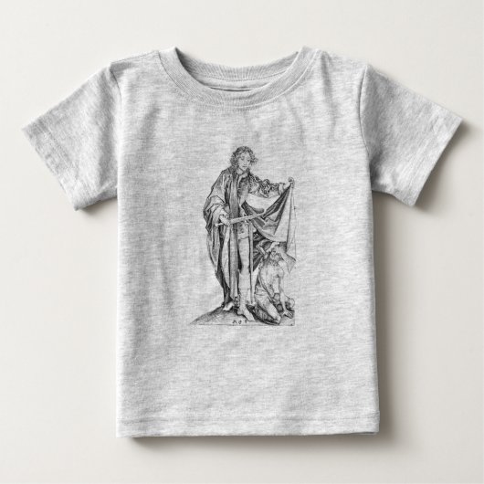 乞食Tシャツを着たサンマルティン ベビーTシャツ (正面)