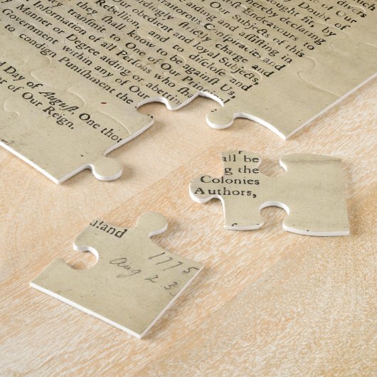 乱の鎮圧のための国王の発布 ジグソーパズル (側面)