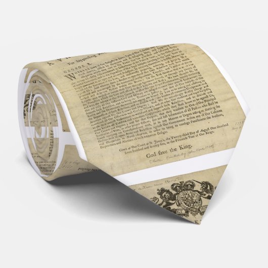 乱の鎮圧のための国王の発布 ネクタイ (ロール)