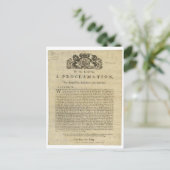 乱の鎮圧のための国王の発布 ポストカード (スタンド正面)