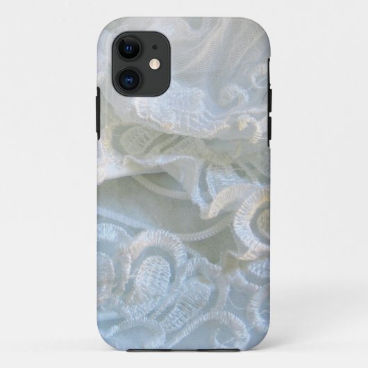 乱れたホワイトレース Case-Mate iPhoneケース (裏面)