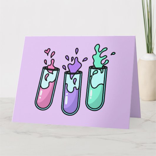 乱れた試験管 カード (正面)