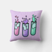 乱れた試験管 クッション (裏面)