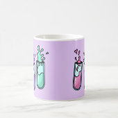 乱れた試験管 コーヒーマグカップ (中央)