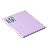 乱れた試験管 ノートパッド (アングル)