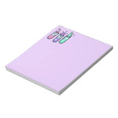 乱れた試験管 ノートパッド (回転)