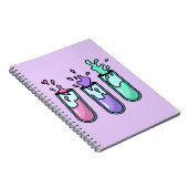 乱れた試験管 ノートブック (右側)