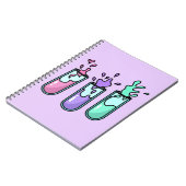 乱れた試験管 ノートブック (左側)