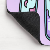 乱れた試験管 マウスパッド (コーナー)