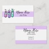 乱れた試験管 名刺 (正面/裏面)