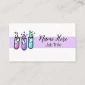 乱れた試験管 名刺 (正面)