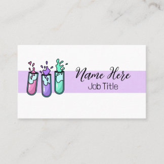 乱れた試験管 名刺