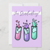 乱れた試験管 招待状 (正面)