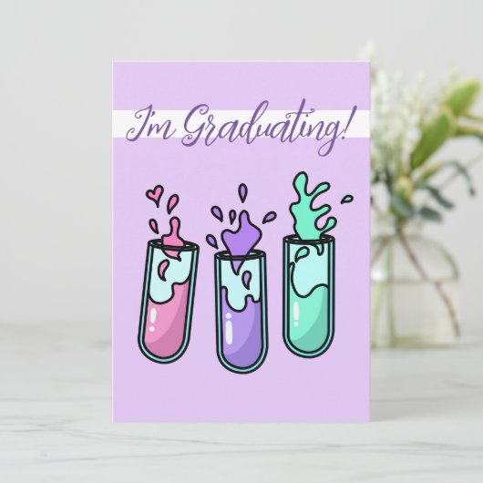 乱れた試験管 招待状 (スタンド正面)