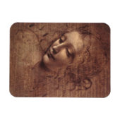 乱れた髪の女性 マグネット (横)