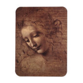 乱れた髪の女性 マグネット (縦)