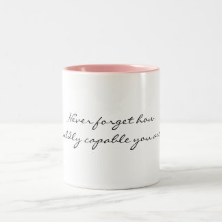 乱暴に可能芸術のマグ決していかに忘れないで下さい ツートーンマグカップ