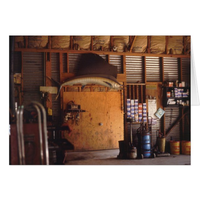 乱暴者のガレージ、Wimberly、テキサス州 (正面横)