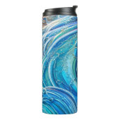 乱気流の流れ海の抽象芸術アート タンブラー (回転左)