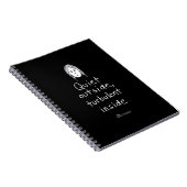 乱流の中の黒いノート ノートブック (右側)