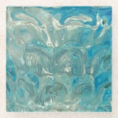 乱流の海 ガラスコースター (正面)