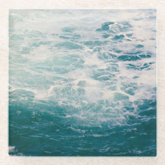 乱流ブルーウォーターコースター ガラスコースター