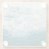 乱流ブルーウォーターコースター ガラスコースター (裏面)